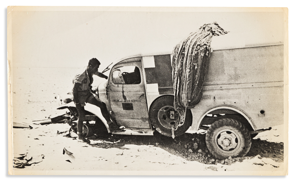 (WORLD WAR TWO.) David Mason. Diary and related papers of a year driving an ambulance in Africa with the American Field Service.